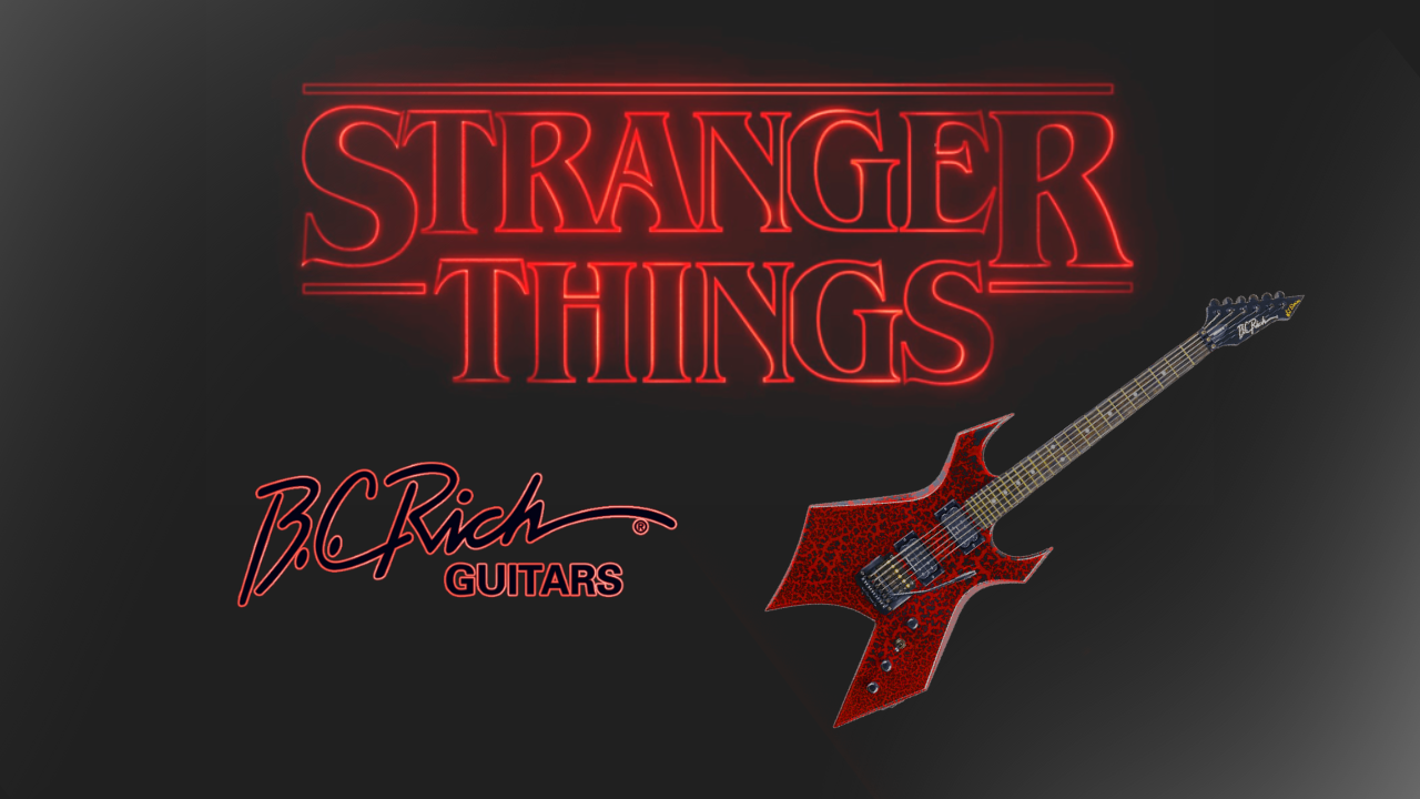 B.C. Rich Warlock Stranger Things “Eddie Munson” NJ series 2022 Red Crackle